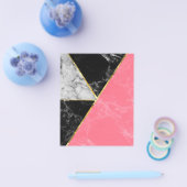 大理石カラーコレクションジオメトリ抽象デザイン チラシ (シングル)