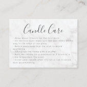 大理石キャンドル気に共有ザLove Insertカード コーリングカード (正面)