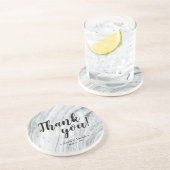 大理石クラシック結婚のサンキュービーフコースター コースター (側面)