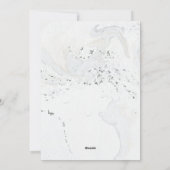 大理石クリスマスツリー数々のの写真の休日 シーズンカード (裏面)