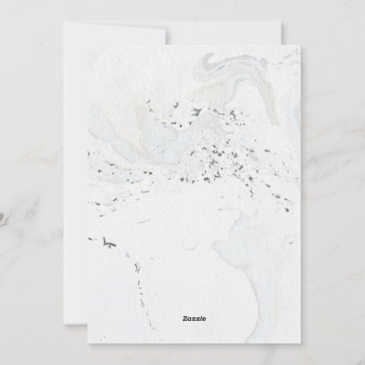 大理石クリスマスツリー数々のの写真の休日 シーズンカード (裏面)