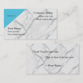 大理石クリーンな外観の名刺 名刺 (正面/裏面)