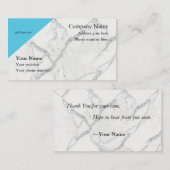 大理石クリーンな外観の名刺 名刺 (正面/裏面)