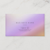 大理石グラデーションパープル金ゴールドホワイトミニマルVIP 名刺 (裏面)