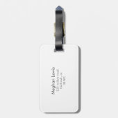 大理石グラデーションモノグラ⎢ム荷物タグ ラゲッジタグ (裏面縦)