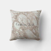 大理石グラムバラピンク金ゴールドシルバーデザイナースタイル クッション (裏面)