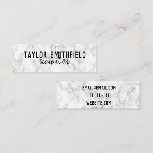 大理石グランジ スキニー名刺 (正面/裏面)