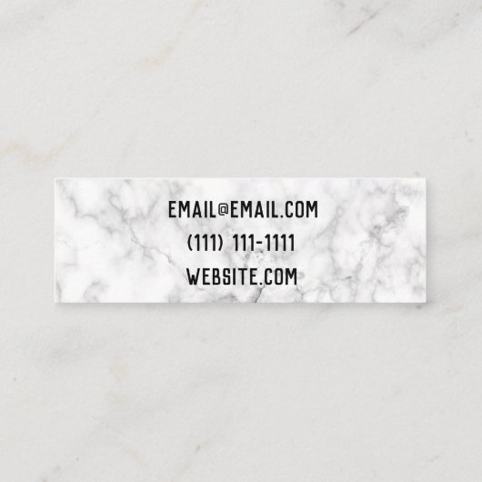 大理石グランジ スキニー名刺 (裏面)