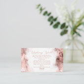 大理石グリッターウィッシングウェルV3バラ金ゴールドID644 エンクロージャーカード (スタンド正面)