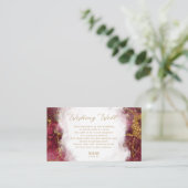 大理石グリッターウィングウェルV2バーガンディID644 エンクロージャーカード (スタンド正面)