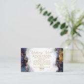 大理石グリッターウィングウェルV3ネイビーブルーID644 エンクロージャーカード (スタンド正面)