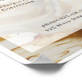 大理石グリッターサロン価格表ポスター ポスター (角)