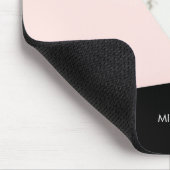 大理石グリッターバラモザイク マウスパッド (コーナー)