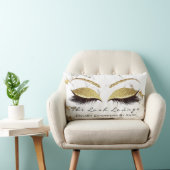 大理石グリッターメイクアップラッシュアイプリンセス金ゴールド ランバークッション (椅子)