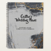 大理石グリッター幾何ウェディングプランナー プランナー手帳 (正面)