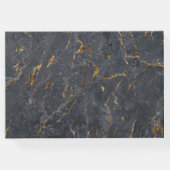 大理石グリッター幾何学的 ゲストブック (裏面)