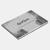 大理石グリッター幾何学的 ゲストブック (コーナー)