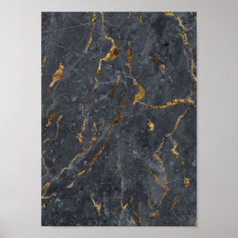 大理石グリッター幾何学的 ポスター