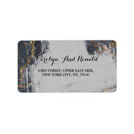 大理石グリッター幾何学的 ラベル