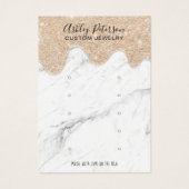 大理石グリッター数々のドリップスタッドイヤリング表示 (正面)