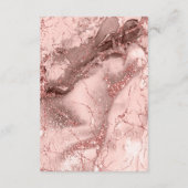 大理石グリッター結婚のバラ金ゴールドID644 エンクロージャーカード (裏面)