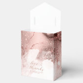 大理石グリッター結婚のバラ金ゴールドID644 フェイバーボックス (オープン)