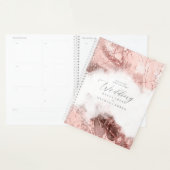 大理石グリッター結婚のバラ金ゴールドID644 プランナー手帳 (ディスプレー)