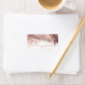 大理石グリッター結婚のバラ金ゴールドID644 ラベル (インサイチュ)