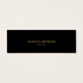 大理石グリッター結婚ズWebサイト黒金ゴールドID644 (裏面)