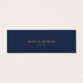 大理石グリッター結婚ズWebサイトNavy Bl金ゴールドID644 (裏面)