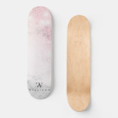 大理石グリッター パーソナライズされた スケートボード (正面)