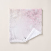 大理石グリッター パーソナライズされた バスタオルセット (ウォッシュタオル)