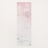 大理石グリッター パーソナライズされた ヨガマット (裏面)