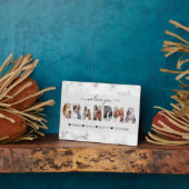 大理石グレイ私たちはあなたの祖母の写真コラージュ大好き フォトプラーク (側面)