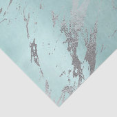 大理石グレーアクアブルーメタリックシルバー 薄葉紙 (詳細)