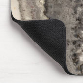 大理石グレー白黒アゲート天然宝石 マウスパッド (コーナー)