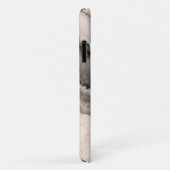 大理石グレー白黒石 Case-Mate iPhoneケース (裏面/右)