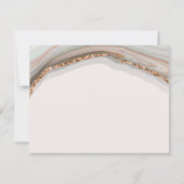 大理石ゲート詳細エンクロージャカード 招待状 (裏面)