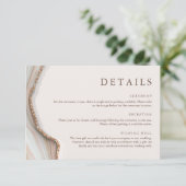 大理石ゲート詳細エンクロージャカード 招待状 (スタンド正面)