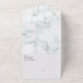 大理石コンクリートグレーオールインワン招待状 オールインワン招待状 (外側)