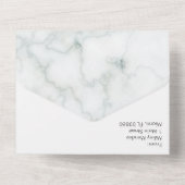 大理石コンクリートグレーオールインワン招待状 オールインワン招待状 (裏面)