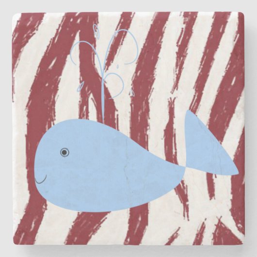 大理石コースタークジラ ストーンコースター (正面)