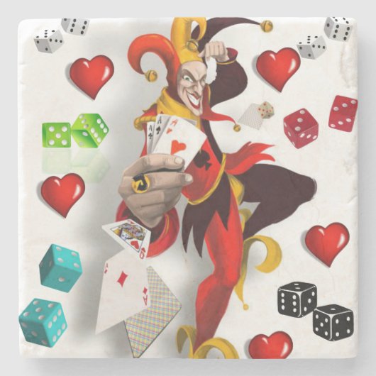 大理石コースタージョーカー ストーンコースター (正面)