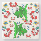 大理石コースターフィッシュ ストーンコースター (正面)