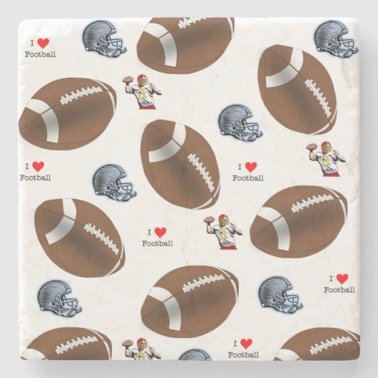 大理石コースターフットボール ストーンコースター (正面)