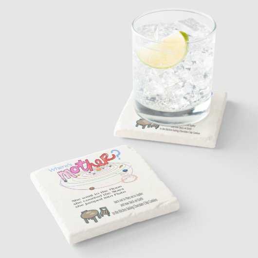 大理石コースター母はどこだ？ ストーンコースター (横)