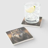 大理石コースター – ウルフ ストーンコースター (横)