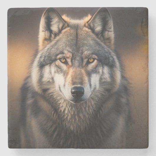 大理石コースター – ウルフ ストーンコースター (正面)