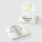 大理石コースター ストーンコースター (横)