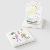 大理石コースター ストーンコースター (横)